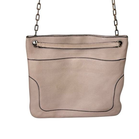 Tory Burch Pink / Beige Chain Strap Marsden Swingpack Crossbody Handbag - Picture 9 of 10